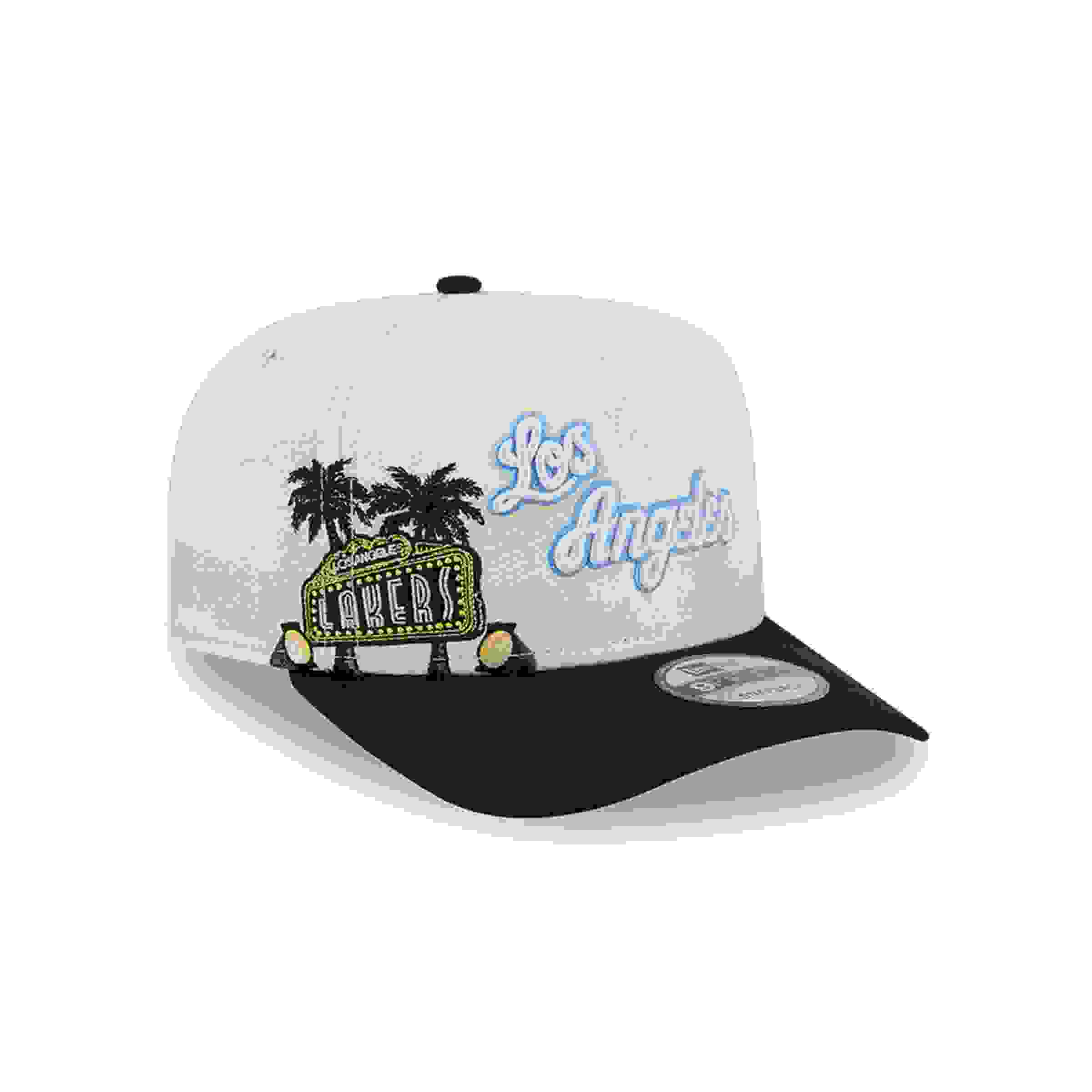 New Era Los Angeles Lakers 9FIFTY A-Frame Hardwood Cream/Black Classic Snapback Hat